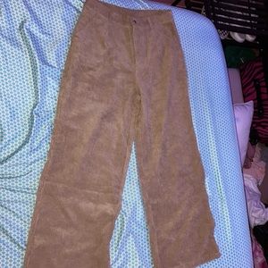 Courdury straight leg pants